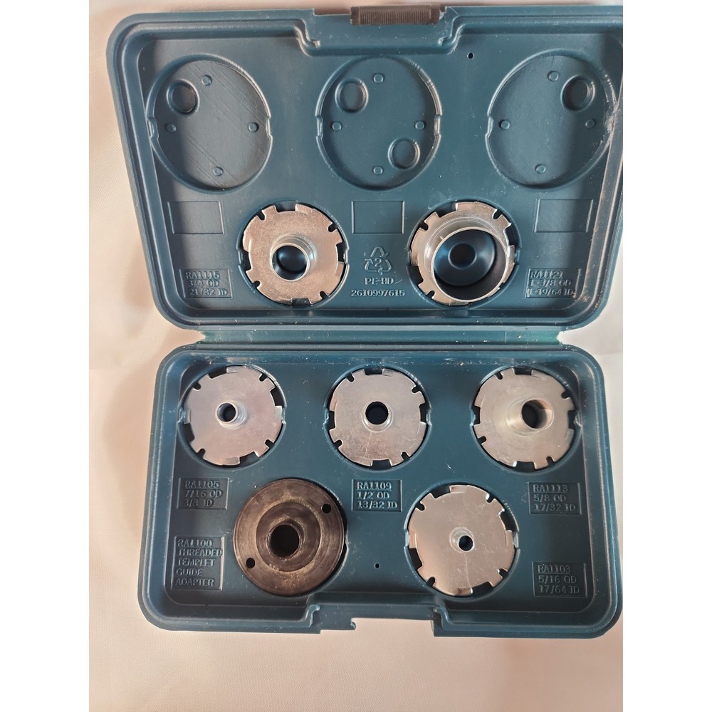 Bosch Router Template Guide Set 7 Pc #RA1125 w/Case - Picture 3 of 7